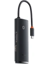 Hurtownia GSM - Hub 6v1 Baseus Lite Series USB-C na 2x USB 3.0 + USB-C + HDMI + SD/TF (černý) - BSU3314BLK - {ean13} - Hurt