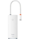 Wholesale Hub 6in1 Baseus Lite Series USB-C - 2x USB 3.0 + USB-C PD + HDMI + SD/TF (white) - BSU3316WHT - {ean13} - Hurt
