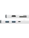 Hurtownia GSM - Hub 6w1 Baseus Lite Series USB-C do 2x USB 3.0 + USB-C PD + HDMI + SD/TF (biały) - BSU3316WHT - {ean13} - Hurt