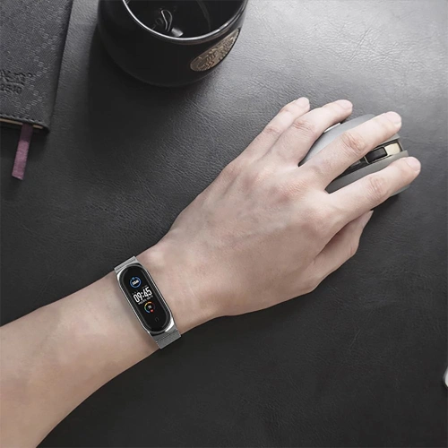 Pasek Tech-Protect Stainless Xiaomi Mi Band 7 Black