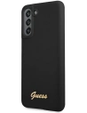 Wholesale Guess GUHCS21FLSLMGBK Samsung Galaxy S21 FE black hardcase Silicone Script Metal Logo - GUE1817BLK - {ean13} - Hurt