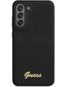 Wholesale Guess GUHCS21FLSLMGBK Samsung Galaxy S21 FE black hardcase Silicone Script Metal Logo - GUE1817BLK - {ean13} - Hurt