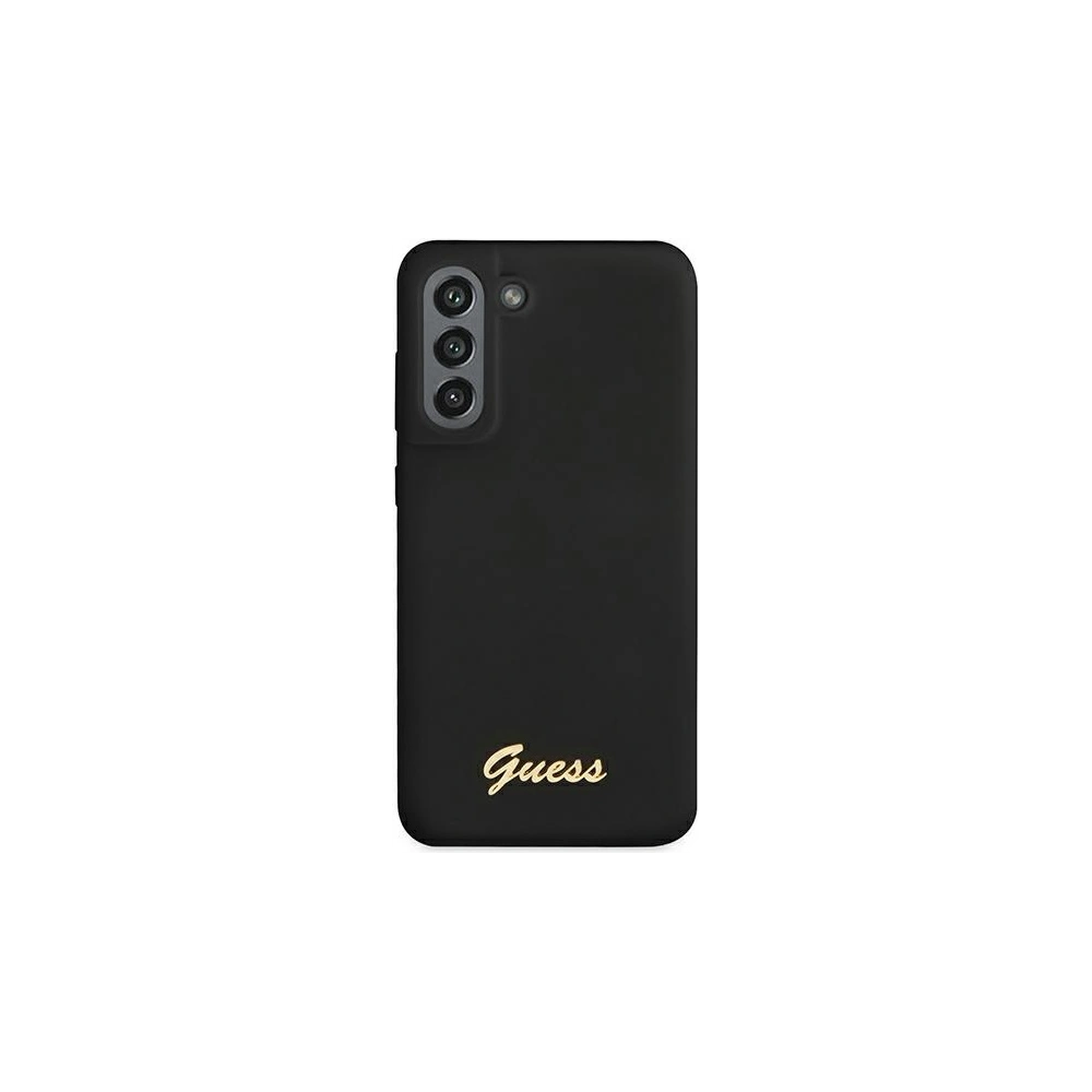 Hurtownia GSM - Etui Guess GUHCS21FLSLMGBK Samsung Galaxy S21 FE černý/black hardcase Silicone Script Metal Logo - GUE1817BLK - {ean13} - Hurt