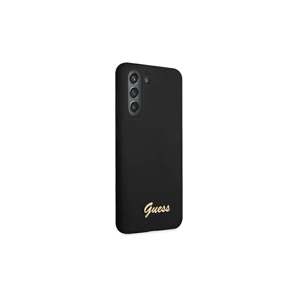 Hurtownia GSM - Etui Guess GUHCS21FLSLMGBK Samsung Galaxy S21 FE czarny/black hardcase Silicone Script Metal Logo - GUE1817BLK - {ean13} - Hurt