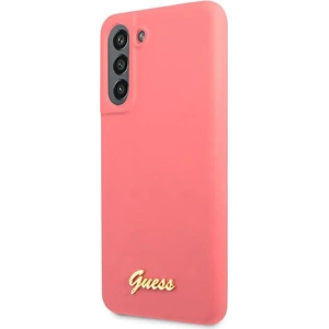 Hurtownia GSM - Etui Guess GUHCS21FLSLMGFU Samsung Galaxy S21 FE fuksja/fuchsia hardcase silikonový skript metalové logo - GUE1818FHS - {ean13} - Hurt