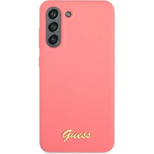 Hurtownia GSM - Etui Guess GUHCS21FLSLMGFU Samsung Galaxy S21 FE fuksja/fuchsia hardcase Silicone Script Metal Logo - GUE1818FHS - {ean13} - Hurt