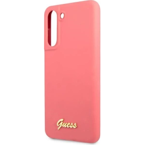 Hurtownia GSM - Etui Guess GUHCS21FLSLMGFU Samsung Galaxy S21 FE fuksja/fuchsia hardcase Silicone Script Metal Logo - GUE1818FHS - {ean13} - Hurt