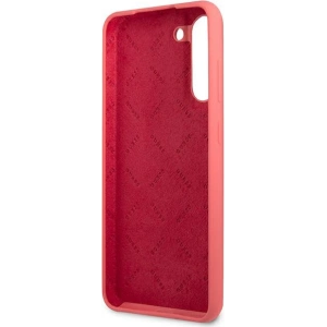 Hurtownia GSM - Etui Guess GUHCS21FLSLMGFU Samsung Galaxy S21 FE fuksja/fuchsia hardcase Silicone Script Metal Logo - GUE1818FHS - {ean13} - Hurt