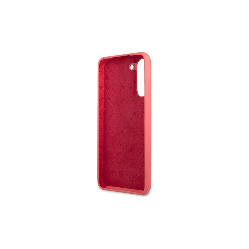 Hurtownia GSM - Etui Guess GUHCS21FLSLMGFU Samsung Galaxy S21 FE fuksja/fuchsia hardcase silikonový skript metalové logo - GUE1818FHS - {ean13} - Hurt