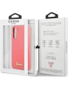 Wholesale Guess GUHCS21FLSLMGFU Samsung Galaxy S21 FE fuchsia hardcase Silicone Script Metal Logo - GUE1818FHS - {ean13} - Hurt