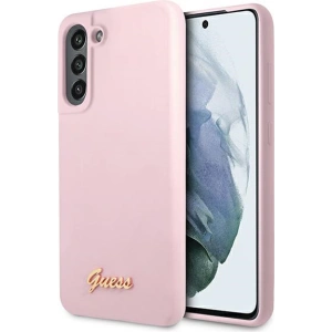 Hurtownia GSM - Etui Guess GUHCS21FLSLMGLA Samsung Galaxy S21 FE lawendowy/lavender hardcase Silicone Script Metal Logo - GUE1819LAV - {ean13} - Hurt
