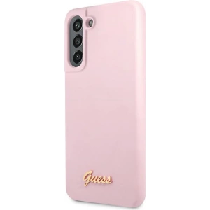 Hurtownia GSM - Etui Guess GUHCS21FLSLMGLA Samsung Galaxy S21 FE lawendowy/lavender hardcase Silicone Script Metal Logo - GUE1819LAV - {ean13} - Hurt