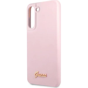 Hurtownia GSM - Etui Guess GUHCS21FLSLMGLA Samsung Galaxy S21 FE lawendowy/lavender hardcase Silicone Script Metal Logo - GUE1819LAV - {ean13} - Hurt