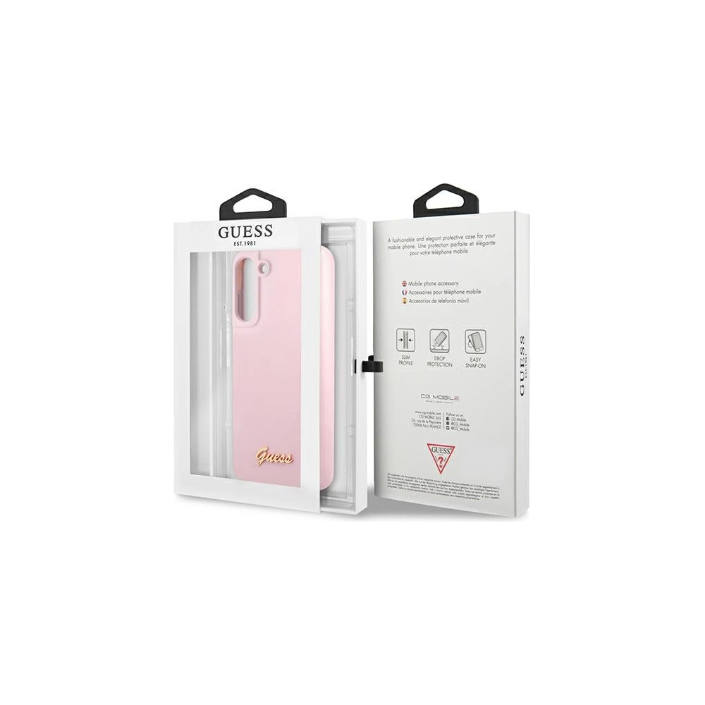 Hurtownia GSM - Etui Guess GUHCS21FLSLMGLA Samsung Galaxy S21 FE levandulový/lavender hardcase silikonový s kovovým logem - GUE1819LAV - {ean13} - Hurt