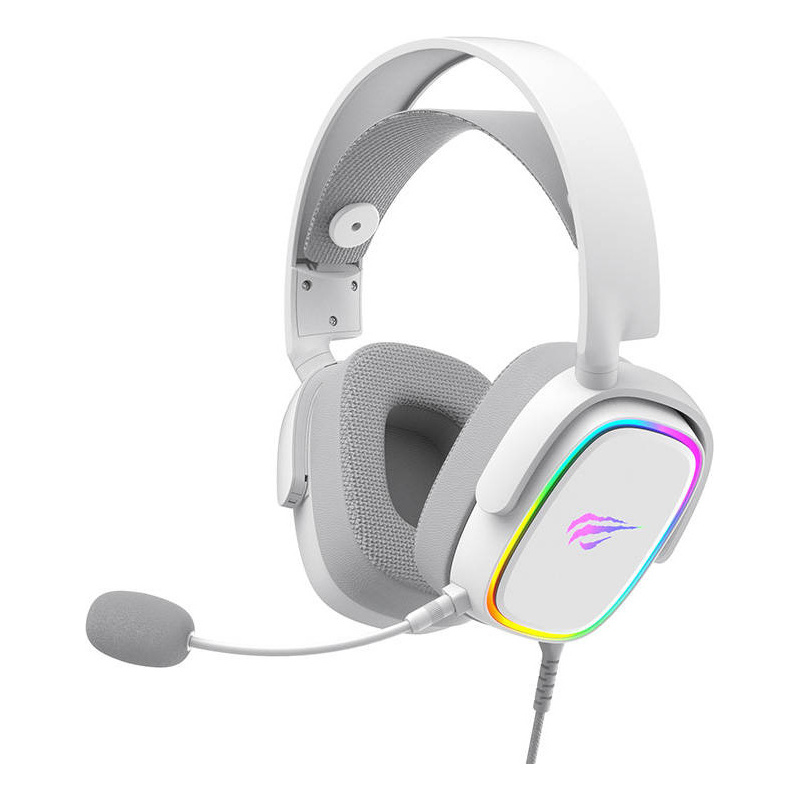 Havit Distributor - 6939119041304 - HVT179WHT - Havit H2035U Gaming Headphones RGB (white) - B2B homescreen
