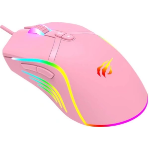 Wholesale Havit MS1026 Gaming Mouse RGB 1000-6400 DPI (pink) - HVT182PNK - {ean13} - Hurt