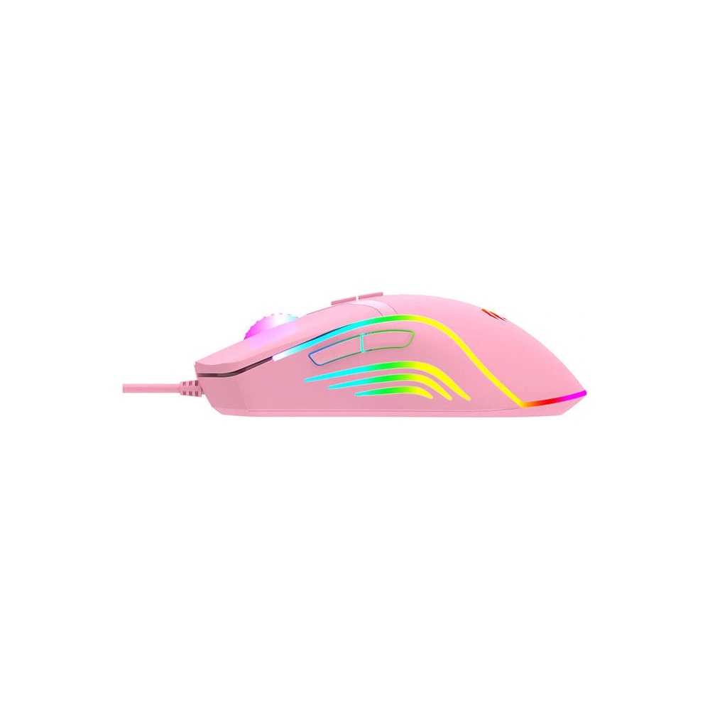 Wholesale Havit MS1026 Gaming Mouse RGB 1000-6400 DPI (pink) - HVT182PNK - {ean13} - Hurt