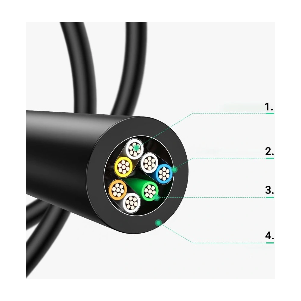 Hurtownia GSM - Kabel przedłużający UGREEN NW148 Ethernet RJ45 Cat 7 10Gbps 2m czarny - UGR1233BLK - {ean13} - Hurt