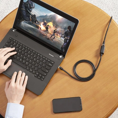 Kabel przedłużający UGREEN NW148 Ethernet RJ45 Cat 7 10Gbps 2m czarny