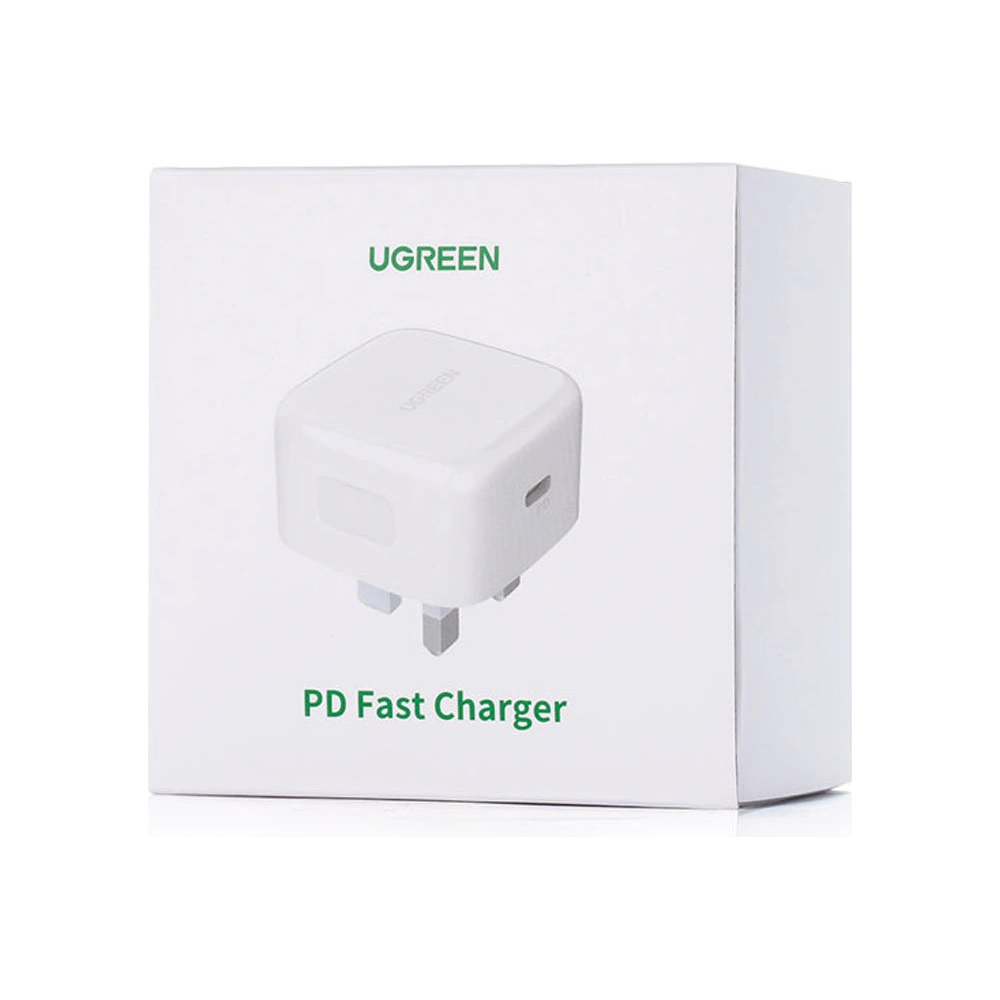 Hurtownia GSM - Nabíječka UGREEN CD137 USB-C Power Delivery 3.0 Quick Charge 4.0 20W 3A (UK zástrčka) bílá - UGR1234WHT - {ean13} - Hurt