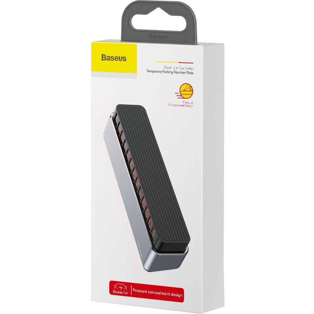Hurtownia GSM - Parkovací tabulka s telefonním číslem Baseus Moonlight Box Series stříbrná - BSU3324SLV - {ean13} - Hurt