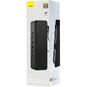 Wholesale Baseus V1 wireless waterproof bluetooth speaker black - BSU3328BLK - {ean13} - Hurt