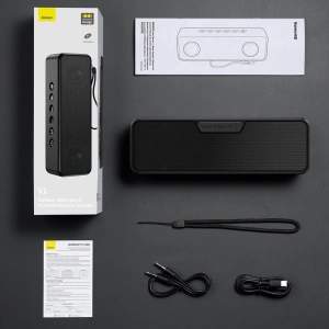 Wholesale Baseus V1 wireless waterproof bluetooth speaker black - BSU3328BLK - {ean13} - Hurt