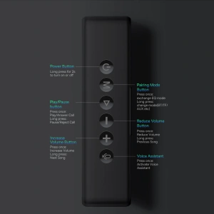 Wholesale Baseus V1 wireless waterproof bluetooth speaker black - BSU3328BLK - {ean13} - Hurt