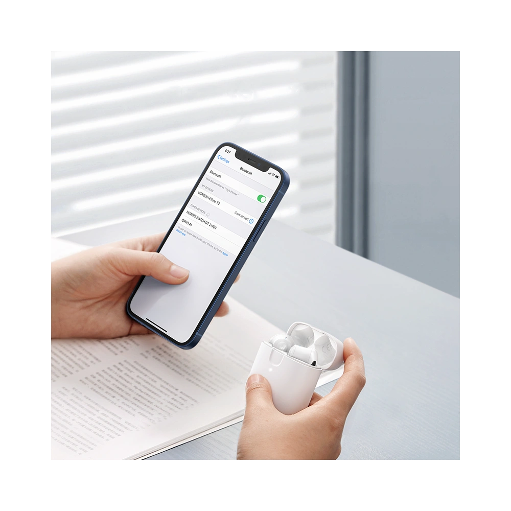 Hurtownia GSM - Bezprzewodowe słuchawki UGREEN WS105 HiTune T2 ENC Bluetooth 5.0 biały - UGR1240WHT - {ean13} - Hurt