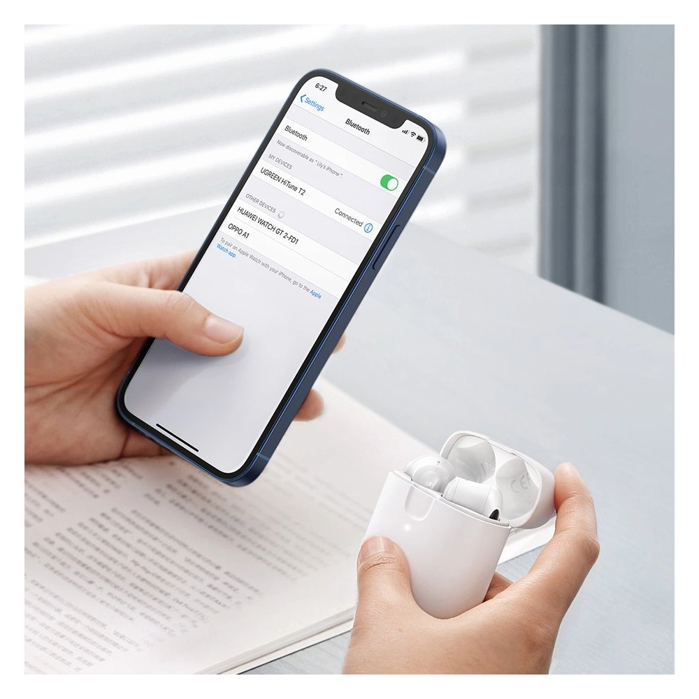 Hurtownia GSM - Bezprzewodowe słuchawki UGREEN WS105 HiTune T2 ENC Bluetooth 5.0 biały - UGR1240WHT - {ean13} - Hurt