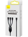 Hurtownia GSM - Kabel 3w1 Baseus Flash Series II USB-C - USB-C, Lightning, micro USB 100W 1,5m černý - BSU3329BLK - {ean13} - Hurt