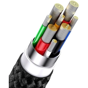 Hurtownia GSM - Kabel 3w1 Baseus Flash Series II USB-C - USB-C, Lightning, micro USB 100W 1,5m czarny - BSU3329BLK - {ean13} - Hurt
