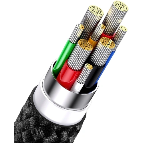 Kabel 3w1 Baseus Flash Series II USB-C  - USB-C, Lightning, micro USB 100W 1,5m czarny