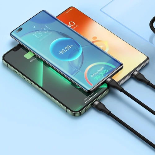 Kabel 3w1 Baseus Flash Series II USB-C  - USB-C, Lightning, micro USB 100W 1,5m czarny
