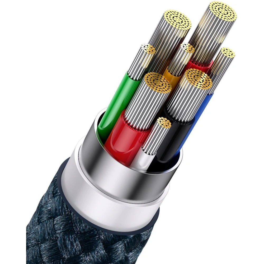 Hurtownia GSM - Kabel 3w1 Baseus Flash Series II USB-C/USB-A - USB-C, Lightning, micro USB 100W 1,5m modrý - BSU3330BLU - {ean13} - Hurt