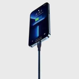 Hurtownia GSM - Kabel 3w1 Baseus Flash Series II USB-C/USB-A - USB-C, Lightning, micro USB 100W 1,5m niebieski - BSU3330BLU - {ean13} - Hurt
