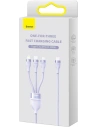 Hurtownia GSM - Kabel 3w1 Baseus Flash Series II USB-C/USB-A - USB-C, Lightning, micro USB 100W 1,5m fioletowy - BSU3331PRP - {ean13} - Hurt