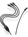 Hurtownia GSM - Kabel 3w1 Baseus Flash Series II USB-C/USB-A - USB-C, Lightning, micro USB 100W 1,2m černý - BSU3332BLK - {ean13} - Hurt
