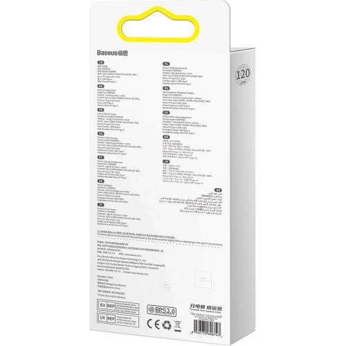 Kabel 3w1 Baseus Flash Series II USB-C/USB-A  - USB-C, Lightning, micro USB 100W 1,2m czarny