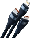 Hurtownia GSM - Kabel 3w1 Baseus Flash Series II USB-C/USB-A - USB-C, Lightning, micro USB 100W 1,2m niebieski - BSU3333BLU - {ean13} - Hurt