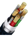 Hurtownia GSM - Kabel 3w1 Baseus Flash Series II USB-C/USB-A - USB-C, Lightning, micro USB 100W 1,2m niebieski - BSU3333BLU - {ean13} - Hurt
