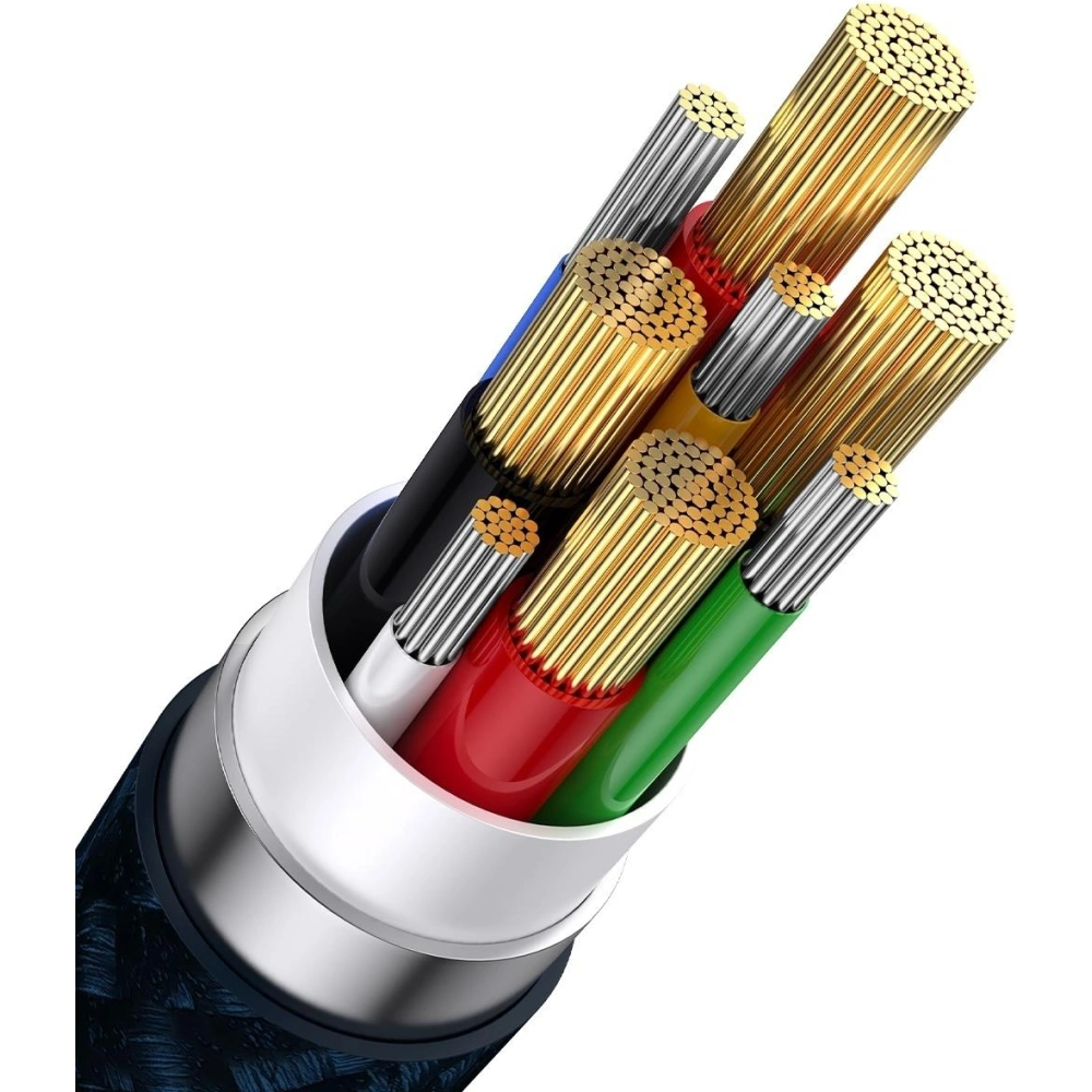 Hurtownia GSM - Kabel 3w1 Baseus Flash Series II USB-C/USB-A - USB-C, Lightning, micro USB 100W 1,2m modrý - BSU3333BLU - {ean13} - Hurt