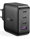 Hurtownia GSM - Síťová nabíječka UGREEN CD224 GaN PPS 65W USB / 3x USB-C QC 3.0 Power Delivery SCP FCP AFC černá - UGR1243BLK - {ean13} - Hurt