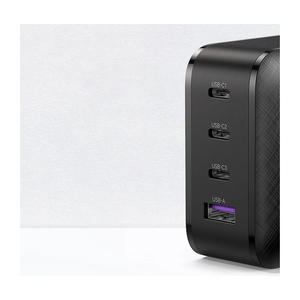 Hurtownia GSM - Síťová nabíječka UGREEN CD224 GaN PPS 65W USB / 3x USB-C QC 3.0 Power Delivery SCP FCP AFC černá - UGR1243BLK - {ean13} - Hurt