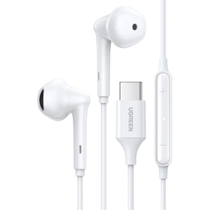 UGREEN EP101 in -ear USB Type C headphones with remote and microphone white