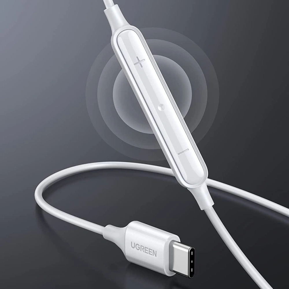 Hurtownia GSM - Sluchátka UGREEN EP101 USB-C s ovladačem a mikrofonem bílá - UGR1245WHT - {ean13} - Hurt