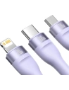 Wholesale Baseus Flash Series II USB Type C / USB Type A cable - USB Type C / Lightning / micro USB 100 W 1.2 m purple - BSU3334PRP - {ean13} - Hurt