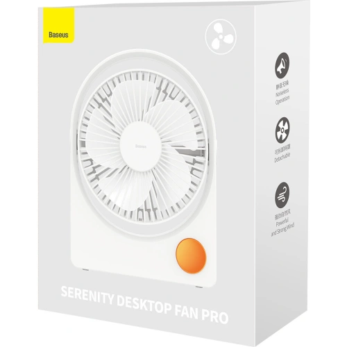 Wentylator biurkowy Baseus Serenity Fan Pro biały