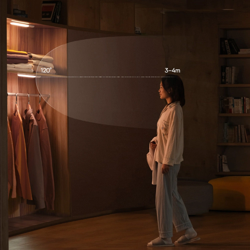 Wholesale Baseus Sunshine Series wardrobe light with PIR motion detector 1200 mAh white - BSU3337WHT - {ean13} - Hurt