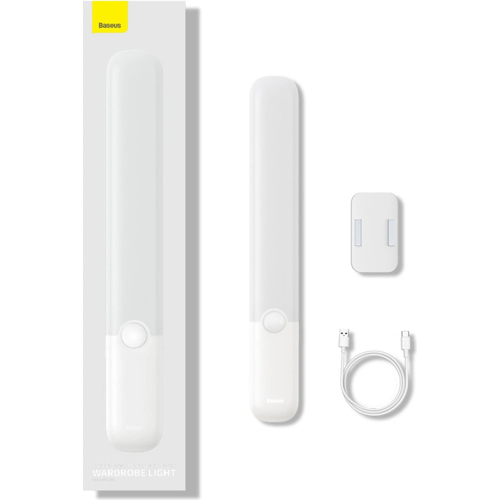 Wholesale Baseus Sunshine Series wardrobe light with PIR motion detector 1200 mAh white - BSU3337WHT - {ean13} - Hurt
